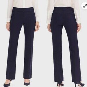 J Crew Edie Full Length Trousers in Four Season Stretch Navy